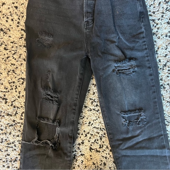 Pacsun High Waisted Ripped Straight Jean - Picture 3 of 3